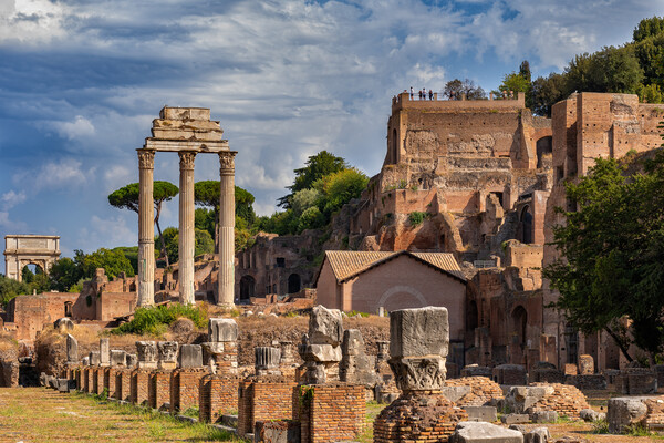 Roman Forum and Palatine Hill in Rome Picture Board by Artur Bogacki