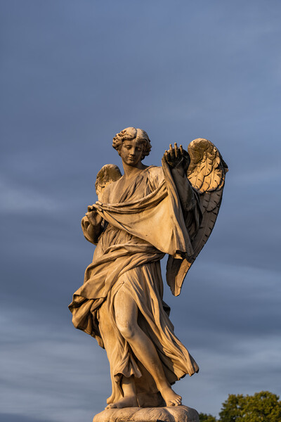 Angel With The Sudarium Statue Picture Board by Artur Bogacki