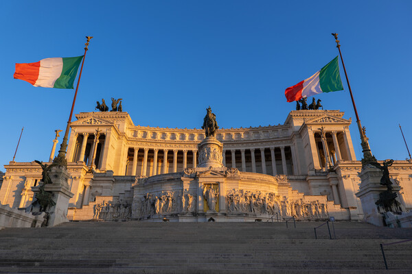 Altar of the Fatherland In Rome Picture Board by Artur Bogacki