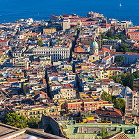 Buy canvas prints of Naples City Aerial View Cityscape In Italy by Artur Bogacki