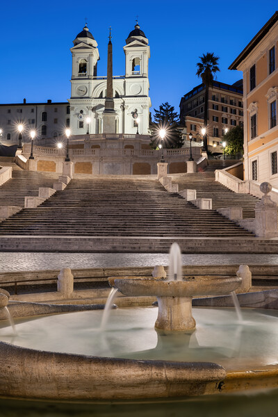Spanish Steps in Rome at Dawn Picture Board by Artur Bogacki