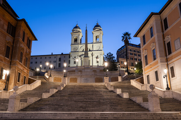 Dawn at Spanish Steps in Rome Picture Board by Artur Bogacki
