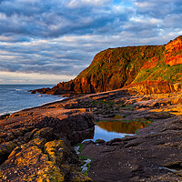 Buy canvas prints of Sunrise at Sea Coast in Ireland by Artur Bogacki