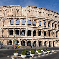 Buy canvas prints of Colosseum Ancient Flavian Amphitheatre In Rome by Artur Bogacki