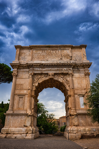 Arch of Titus in City of Rome Picture Board by Artur Bogacki
