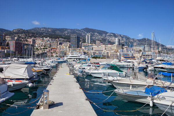 Monaco Cityscape From Port Hercule Picture Board by Artur Bogacki