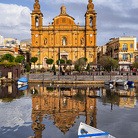 Buy canvas prints of St Joseph Church In Msida Malta by Artur Bogacki