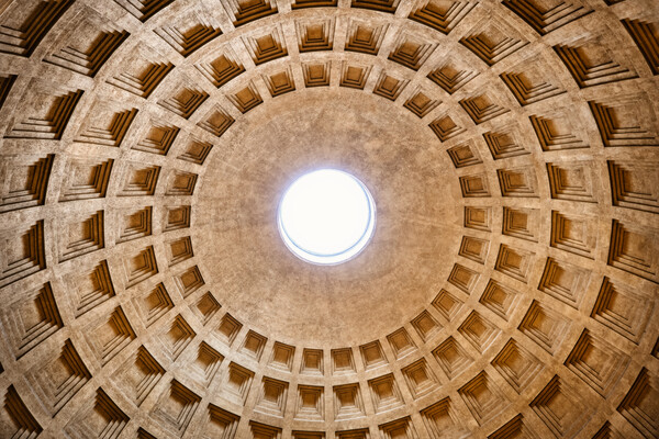 Monumental Dome Of The Pantheon Picture Board by Artur Bogacki