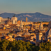 Buy canvas prints of City Of Rome At Sunset In Italy by Artur Bogacki