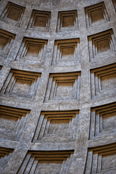 Pantheon Dome Architectural Details Picture Board by Artur Bogacki