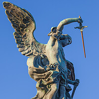 Buy canvas prints of Statue of Michael the Archangel by Artur Bogacki