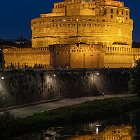 Buy canvas prints of Castle of the Holy Angel In Rome by Night by Artur Bogacki