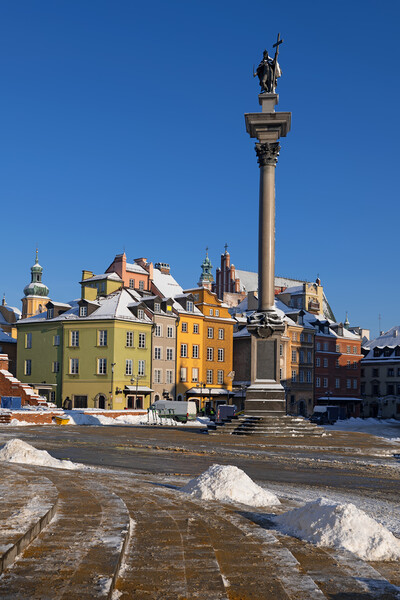 Old Town of Warsaw In Winter Picture Board by Artur Bogacki