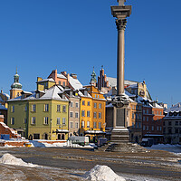 Buy canvas prints of Old Town of Warsaw In Winter by Artur Bogacki