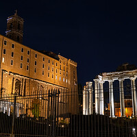 Buy canvas prints of Tabularium and Temple of Saturn in Rome by Artur Bogacki