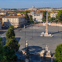 Buy canvas prints of Piazza del Popolo Square In Rome by Artur Bogacki