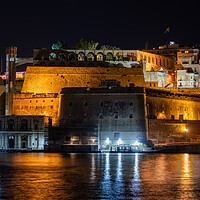 Buy canvas prints of Old City Of Valletta In Malta By Night by Artur Bogacki