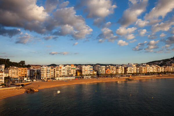 Blanes Town at Sunrise on Costa Brava in Spain Picture Board by Artur Bogacki