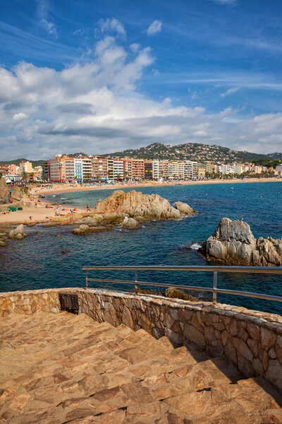 Stairs to the Sea in Lloret de Mar Picture Board by Artur Bogacki