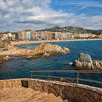 Buy canvas prints of Stairs to the Sea in Lloret de Mar by Artur Bogacki