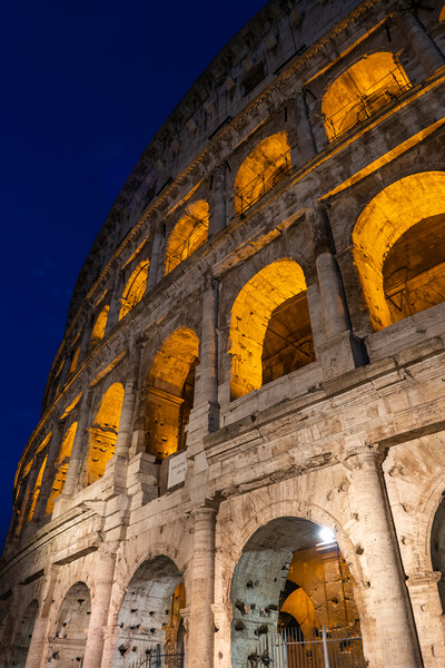 The Colosseum By Night In Rome Picture Board by Artur Bogacki