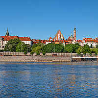 Buy canvas prints of River View Panorama Of Warsaw by Artur Bogacki