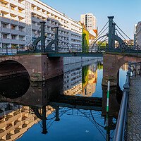 Buy canvas prints of Jungfern Bridge In City Of Berlin by Artur Bogacki