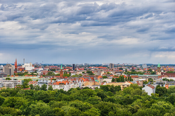 View Above City of Berlin Picture Board by Artur Bogacki