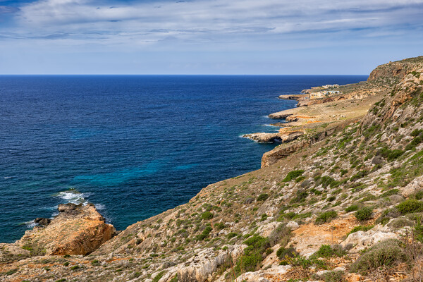 Southern Coastline Of Malta Island Picture Board by Artur Bogacki