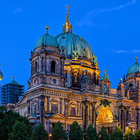 Buy canvas prints of Berlin Cathedral At Night by Artur Bogacki