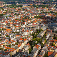 Buy canvas prints of Aerial View Above City Of Berlin by Artur Bogacki