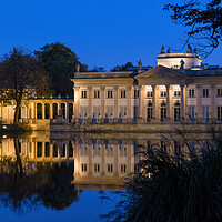 Buy canvas prints of Palace on the Isle at Night in Warsaw by Artur Bogacki