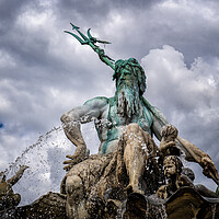 Buy canvas prints of Neptune Statue In Berlin by Artur Bogacki