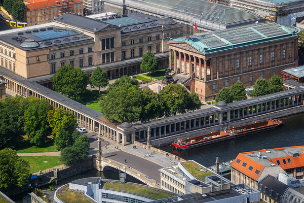 Museum Island In Berlin Aerial View Picture Board by Artur Bogacki