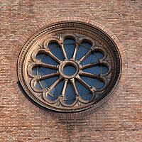 Buy canvas prints of Rose Window Of Church of St. Peter and Paul by Artur Bogacki