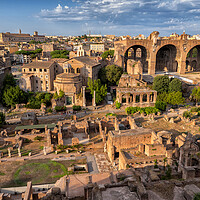 Buy canvas prints of Sunset At The Roman Forum In Rome by Artur Bogacki
