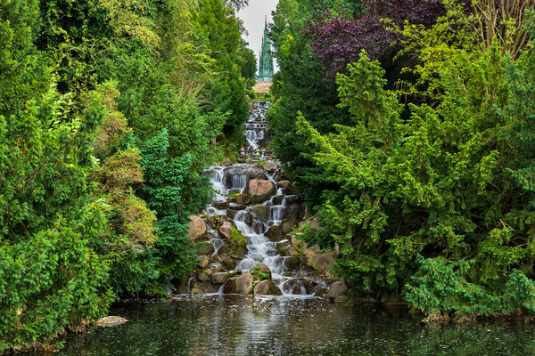 Waterfall in Viktoriapark in Berlin Picture Board by Artur Bogacki