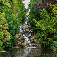 Buy canvas prints of Waterfall in Viktoriapark in Berlin by Artur Bogacki