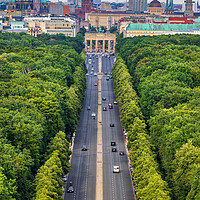 Buy canvas prints of Berlin Skyline With Tiergarten Park by Artur Bogacki