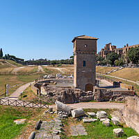 Buy canvas prints of Circus Maximus And Moletta Tower In Rome by Artur Bogacki
