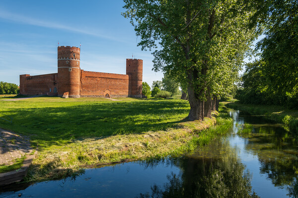 Medieval Castle By The River In Poland Picture Board by Artur Bogacki