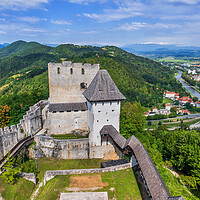 Buy canvas prints of Celje Castle And City In Slovenia by Artur Bogacki