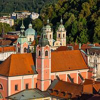 Buy canvas prints of Churches of Ljubljana by Artur Bogacki