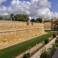 Buy canvas prints of Wall of Silent City of Mdina in Malta by Artur Bogacki