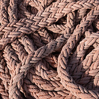 Buy canvas prints of Thick Rope Of Sailing Ship Marine Background by Artur Bogacki