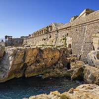 Buy canvas prints of Fort Saint Elmo Wall In Malta by Artur Bogacki