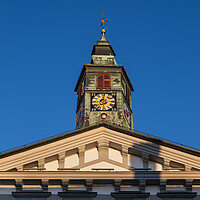 Buy canvas prints of Gable And Clock Of Ljubljana Town Hall by Artur Bogacki