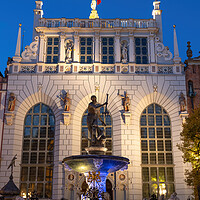 Buy canvas prints of Neptune Fountain And Artus Court In Gdansk by Artur Bogacki