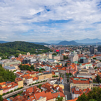 Buy canvas prints of Cityscape of Ljubljana in Slovenia by Artur Bogacki