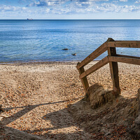 Buy canvas prints of Entrance To Beach At Baltic Sea In Gdynia by Artur Bogacki